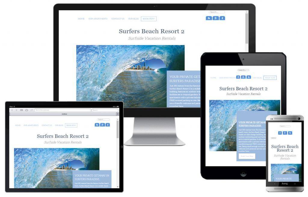 SurfersBeachResort2 Website