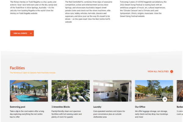 Wintersun Cabin & Caravan Park Website project